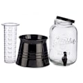 Miniatyrbillede 2 af 3: Vivalto drikkevareautomat 3,8 liter glas/stål transparent/sort