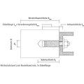 Miniatyrbillede 2 af 2: Udvidelsesankre - APOLO MEA - ME 6 x 20 - Robust messing - Ideel til fugtige rum - Pakke med 100 Silver