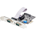 Pikkukuva 1 / 2: StarTech.com 2-porttinen PCI Express -sarjakortti - 2-porttinen PCIe-RS232/RS422/RS485 (DB9) sovitin/kortti, matalaprofiilinen teline