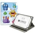 Miniatyrbillede 1 af 2: Subblim Universal Tablet Case 3 synsvinkler, holdbart silikone monteringssystem, trykt (monstre) Monster