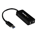 Pikkukuva 2 / 3: USB 3.0 - GbE -verkkosovitin USB-portilla - Gigabit Ethernet-verkkokortti USB - RJ45 - Musta - USB31000SPTB