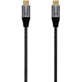 Miniatyrbillede 1 af 2: AISENS - A107-0672 - USB 3.2 Gen2x2 20Gbps 5A 100W E-mærkekabel, type USB-C/M-USB-C/M, grå, 1,5 m