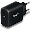 Pikkukuva 1 / 4: GaN 65W USB Type C -laturi - LINDY - LINACC73426 - Kompakti ja nopea - Integroitu suojaus