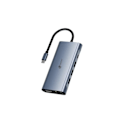 Pikkukuva 3 / 6: LEOTEC 11-1 telakointiasema 1USB-C PD100 3USB3 0 1USB-C 1 HDMI 1VGA 1TJSD MCSD