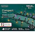 Pikkukuva 2 / 3: JOULEVALOT 500LED VIHREÄ/ORANSSI 1100 CM 8 TOIMINTAA KUUSIN KORISTELUULLE ULKONA JA SISÄLLÄ Flerfärgad
