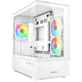 Miniatyrbild 1 av 2: PC-chassi - SHARKOON - MK6 RGB - Micro-ATX - Härdat Glas - 3 LED RGB-fläktar 120mm