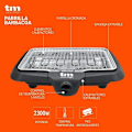 Miniatyrbild 2 av 2: TM Electron TMPGR010 Desktop elektrisk grill, 2 300 W, 873 cm² yta, anti-röksystem med vatten med 5 nivåer av