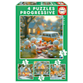 Miniatyrbillede 1 af 2: Puzzle progressiv by byen
