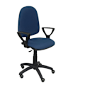 Miniatyrbillede 2 af 2: Model 04CPBALI200BGOLFRP Ergonomisk kontorstol med permanent kontaktmekanisme, højdejusterbare og parkethjul