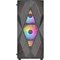 Miniatyrbild 2 av 6: PC-fodral - AEROCOOL - Volcan G v1 (svart) - Medium tower - ATX-format - Utan strömförsörjning