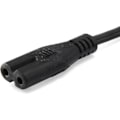 Miniatyrbillede 3 af 4: Strømledning - Ikke specificeret - 3 m - Sort - Han/ Hun - H03VV H2-F 2 x 0,75 mm²