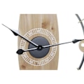 Miniatyrbillede 3 af 3: Vægur Thyann Natural MDF hvidt jern (61 x 4,5 x 66 cm)