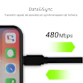 Miniatyrbillede 4 af 4: Green Cell GCmatte USB - Lightning kabel 25 cm til iPhone, iPad, iPod, hurtig opladning