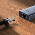 Miniatyrbild 5 av 6: USB-C-hubb - Baseus - UltraJoy - 4K@60Hz - 6 portar - Grå sidereal