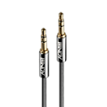 Miniatyrbillede 1 af 2: 3,5 mm Jack lydkabel - LINDY - Cromo Line - Guldbelagte stik - 2m