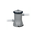 Miniatyrbillede 3 af 4: BESTWAY Fritstående Above Ground Pool Kit - Fast Set™ - 396 x 84 cm - Rund (leveres med en filtreringspumpe) Grå