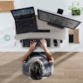 Miniatyrbillede 3 af 3: ERGOTRON WorkFit-Z Mini Stående Skrivebordsadapter - Perlegrå Perlegrå