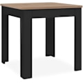 Miniatyrbillede 5 af 5: Tabel OSLO - Rektangulær - 4 personer - 80 x 77 x 80 cm - Sort / Håndværks-eg svart / hantverkare ek
