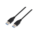 Miniatyrbillede 1 af 4: Nanocable 10.01.1002-BK, 2 m, USB A, USB A, 3.0 (3.1 Gen 1), Han-Han, Sort