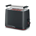 Miniatyrbillede 1 af 6: Bosch Grill-toastmaskine 2 skiver 950w sort - TAT3M123 Matte svart