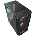 Miniatyrbillede 4 af 4: Gaming PC kabinet - NFORTEC - DYS - Mini Tower MATX - 3 ARGB 120mm blæsere - Sort