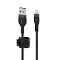 Miniatyrbillede 4 af 4: BELKIN FLEX LIGHTNING-USB-A 2M MFI CERT., SORT CAA010BT2MBK