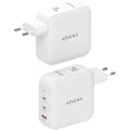 Pikkukuva 3 / 4: Verkkolaturi - Aisens - ASCH-140W3P030-W - 140 W - USB x 1 - USB-C x 2 - Nopea lataus Vit