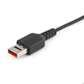 Miniatyrbillede 2 af 4: Startech USBSCHAU1M USB A USB Kabel Sort - - - Startech