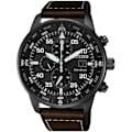 Miniatyrbild 1 av 4: Klocka - Citizen - 2150 - Eco-Drive - Läder - 10 bar - 44 mm Svart