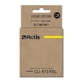 Miniatyrbillede 3 af 3: Gul blækpatron ACTIS til Canon printer - Model CLI-571Y - Kapacitet 12 ml