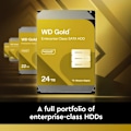 Miniatyrbillede 3 af 3: Intern harddisk Western Digital - WD122KRYZ - HDD Gold 12TB SATA 512MB 3.5''