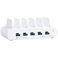 Miniatyrbillede 1 af 3: COMPULOCKS - DC/POS 5 Port USB og USB-C Multiple Tablet Ladestation Hvid