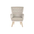 Pikkukuva 3 / 4: Thyann Istuin Luonnonvaalean Beige Puu Polyesteri (67 x 70 x 95 cm)