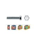 Miniatyrbillede 1 af 2: GENERISK - Hexa metrisk skrue. Din 933 8x60 Zink Flad. Æske 50 stk. Celo