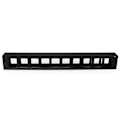 Miniatyrbild 4 av 4: Kabelhanteringspanel - STARTECH - CMDUCT1UX - 1U - Svart - Guide med lock