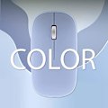 Miniatyrbillede 2 af 2: T'nB - Trådløs mus Farverigt trendy design, Dual Bluetooth og USB-A-forbindelse, høj batterilevetid, automatisk dvaletilstand, Blå