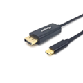Pikkukuva 3 / 4: EQUIP 133426 VIDEOKAAPELI JA SOVITIN 1 M USB TYYPPI-C NÄYTTÖPORTTI HARMAA