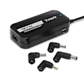 Miniatyrbillede 3 af 4: Adapter - TooQ - TQLC-90BS02AT - 90W - 2 USB-porte - Sort Svart