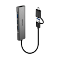 Miniatyrbillede 3 af 3: Hub USB 3.0 - LINDY - 43379 - 3 porte - Gigabit Ethernet konverter - Grå