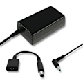 Miniatyrbillede 2 af 4: Strømadapter & inverter - QOLTEC - Qoltec 51728 - 65 W - Sort Svart