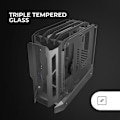 Miniatyrbillede 3 af 4: Gaming ATX kabinet - Mars Gaming - MC-EDGE - Open Air design - Triple hærdet glas panel - USB-C og USB 3.0