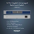 Miniatyrbillede 2 af 3: Switch - NETGEAR - GS516-300EUS - 16 Porte - Gigabit Ethernet - Energisparende
