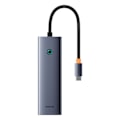 Miniatyrbild 3 av 6: USB-C-hubb - Baseus - UltraJoy - 4K@60Hz - 6 portar - Grå sidereal