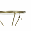 Miniatyrbillede 3 af 4: sidebord i gylden messing (47,5 x 47,5 x 64,5 cm)