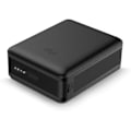 Miniatyrbild 1 av 5: Powerbank Ksix Mini Lithium Polymer 10 000 mAh 10 W USB-A till USB-C-kabel medföljer Simultan Charging Black (Nano, 20 000 mAh) Svart
