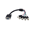 Pikkukuva 3 / 3: Näyttökaapeli - STARTECH - VGA 5 x BNC RGBHV - 30 cm - Koaksiaalikaapeli - Musta
