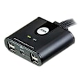 Miniatyrbillede 1 af 4: Aten US424 4 Device to 4 PC/MAC USB 2.0 Sharer - USB Device Sharing Switch - Sort