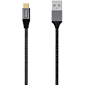 Miniatyrbillede 1 af 2: AISENS - A107-0630 - USB 3.1 Gen2 10 Gbps 3A kabel, type USB-C/M-A/M, grå, 0,5 m