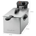 Miniatyrbillede 6 af 6: Friturepande i rustfrit stål 3L Clatronic FR 3586 - Grå - 2000 Watt - Variabel temperatur rustfrit stål
