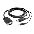 Pikkukuva 2 / 4: GEMBIRD A-HDMI-VGA-03-10 VIDEOKAAPELI JA ADAPTEERI 3 M HDMI + 3.5MM VG